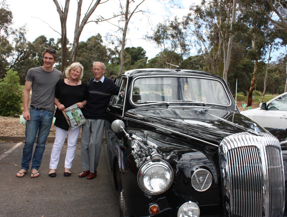 Joel, Libby, Max and the Daimler