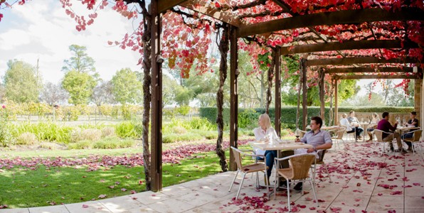 Outside dining at Vintners in Autumn